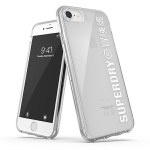 SuperDry Snap iPhone 6/6s/7/8/SE 2020 / SE 2022 Skaidrus dėklas baltas 41573