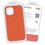 MYSAFE silikoninis Dėklas IPHONE 12 MINI oranžinis BOX