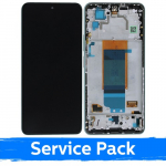 Ekranas skirtas Xiaomi Poco F4 5G su rėmeliu / Nebula Green / (Service Pack)