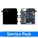 LCD ekraan &uuml;hilduv Samsung F961 Z Flip7 FE (OUTER) raamiga / Must / (Service Pack)