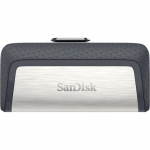 Sandisk Ultra Dual Drive USB Type-C USB atmintukas 32 GB USB Type-A / USB Type-C 3.2 Gen 1 (3.1 Gen 1) Juoda, Sidabras