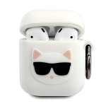 Karl Lagerfeld silikoonist Choupette &uuml;mbris AirPods 1/2 valge