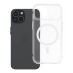 Case for iPhone 15 Aurora compatible with MagSafe white
