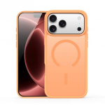 DUX DUCIS YIND kaitse&uuml;mbris seadmele iPhone 18 Pro / 17 Pro, MagSafe'iga &uuml;hilduv, avatud r&otilde;ngaga versioon, v&auml;rv: oranž