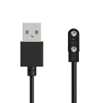 HUL-01 2-pin magnetlaadija nutikelladele, 2.8mm, 60cm, must