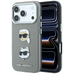 Karl Lagerfeld Saffiano Karl & Choupette Heads Pins & Logo &uuml;mbris seadmele iPhone 18 Pro Max / 17 Pro Max &ndash; hall