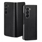 Leather Flip and Wallet &Uuml;mbris jaoks Samsung Galaxy Z Fold5 5G Dux Ducis Bril - must