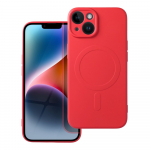 SILICONE MAG &Uuml;MBRIS compatible with MagSafe jaoks IPHONE 14 punane