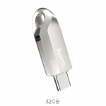 Pendrive 32GB USB 3.0 (USB A + USB C) Hoco UD8 nickel