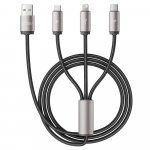 Tech-Protect UltraBoost 3in1 USB-A - Lightning / USB-C / micro USB 3.5A kaabel 1m - hall