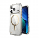 Speck Presidio Lux MagSafe &uuml;mbris seadmele iPhone 17 Pro, Glitter / Gold Metallic v&auml;rvitoonis