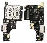 Lanksčioji jungtis Xiaomi Redmi Note 14 5G/Poco M7 Pro 5G su įkrovimo kontaktu ir mikrofonu, SIM kortelės kontaktu originali (service pack)