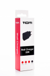 SEEK TOTI 20 W USB-C PD seinalaadija, must