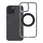 Frame Circle Stand &uuml;mbris mudelile iPhone 15, MagSafe'iga &uuml;hilduv &ndash; must