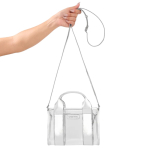 Case-Mate Micro Tote Bag vett h&uuml;lgav &otilde;lakott, Silver Chrome / Clear