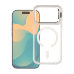 Case for iPhone 18 Pro Max / 17 Pro Max Forcell F-Protect Shadow Stand Premium compatible with MagSafe silver