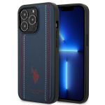 US Polo USHCP14LPFAV iPhone 14 Pro 6.1" navy/tumesinine Leather Stitch