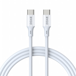 BWOO Cable USB-C - USB-C 2m 60W ABS + TPE valge