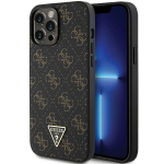 Guess 4G Triangle Metal Logo &uuml;mbris jaoks iPhone 14 Pro - must