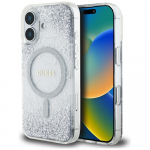Guess HC Resin Bottom Glitter MagSafe &uuml;mbris jaoks iPhone 16 - h&otilde;bedane