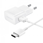 Samsung EP-TA200EWE USB-A 15W wall laadija koos EP-DR140AWE USB-A - USB-C kaabel (OOB Bulk - replacement packaging) - valge