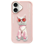 Nimmy Glasses Cool Cat iPhone 16 &Uuml;mbris - Roosa