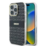 Original &Uuml;mbris DKNY Repeat Texture Pattern with Stripe DKHMP16LHRHSEK jaoks Iphone 16 Pro must