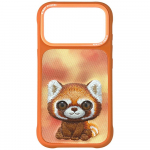 Nimmy Big Eyed Pet 2.0 Raccoon &uuml;mbris jaoks iPhone 17 Pro - oranž
