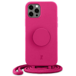 Dėklas JE PopGrip iPhone 12/12 Pro 6,1" rožinis 30090 (Just Elegance)