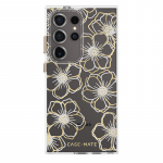 Case-Mate Floral Gems &uuml;mbris seadmele Samsung Galaxy S24 Ultra, kuldne