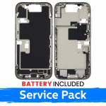 Apple iPhone 16 Pro keskkere korpus + aku / Looduslik titaan / (Hoolduspackett)