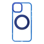 Case for iPhone 13 Frame Circle Stand compatible with MagSafe navy blue