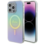 Guess IML Iridescent MagSafe &uuml;mbris jaoks iPhone 15 Pro - turquoise