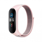 Nylon strap jaoks XIAOMI Mi Band 5 / 6 / 7 roosa (07)