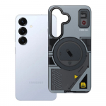 FORCELL F-PROTECT Lygiai su dviejų sluoksnių 4D technologija, militarinio kritimo testo suderinamas su MagSafe SAMSUNG S25 - cyber pilkas