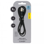 Blavec Kaabel Candy braided - USB to Type C - PD 60W 3A 1 metre Apple CarPlay/Android Auto (CCA-UC3B10) must