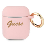 Guess GUA2SSSI AirPods kate roosa/roosa Silikoon Vintage Script