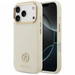 Guess Grained Strass Logo MagSafe &uuml;mbris jaoks iPhone 17 Pro - beige