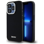 DKNY Plain Logo MagSafe iPhone 15 Pro &Uuml;mbris - Must