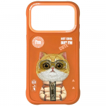 Nimmy Cool&Cute 2.0 Cat &Uuml;mbris jaoks iPhone 17 Pro Max - oranž