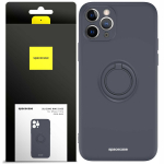 Spacecase Silikoninis dėklas su žiedu iPhone 11 Pro juodas
