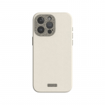 Moshi Napa MagSafe kvaliteetsest vegannahast &uuml;mbris seadmele iPhone 15 Pro Max, Eggnog White v&auml;rvitoonis