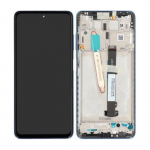 Ekranas Xiaomi Poco X3 Pro/X3/X3 NFC su lietimui jautriu stikliuku ir rėmeliu Frost Blue ORG