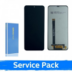 Ekranas skirtas Samsung G736 Xcover 6 Pro juodas (Service Pack / Aftermarket)(NF version)