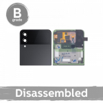 LCD ekranas, suderinamas su Samsung F721 Z Flip4 (i&scaron;orinis) su rėmeliu / Grafito / (9/10 i&scaron;ardytas)
