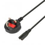 iBOX Euro 2-PIN maitinimo kabelis Audio-RTV VDE 1.8m UK ki&scaron;tukas