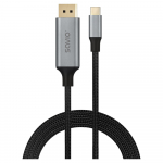 Savio CL-208 USB kabelis USB 3.2 Gen 1 (3.1 Gen 1) 2 m USB C Juoda, Pilka