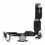 Doonorseadmest eemaldatud originaalne iPhone 15 Plus USB-laadimispesa lintkaabel &ndash; must