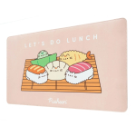 Pusheen Sushi Roll XXL PU-nahast m&auml;ngu- ja lauamatt, 60 &times; 35 cm