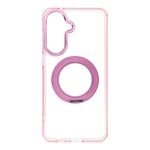 Case for Samsung A57 Frame Circle Stand compatible with MagSafe pink